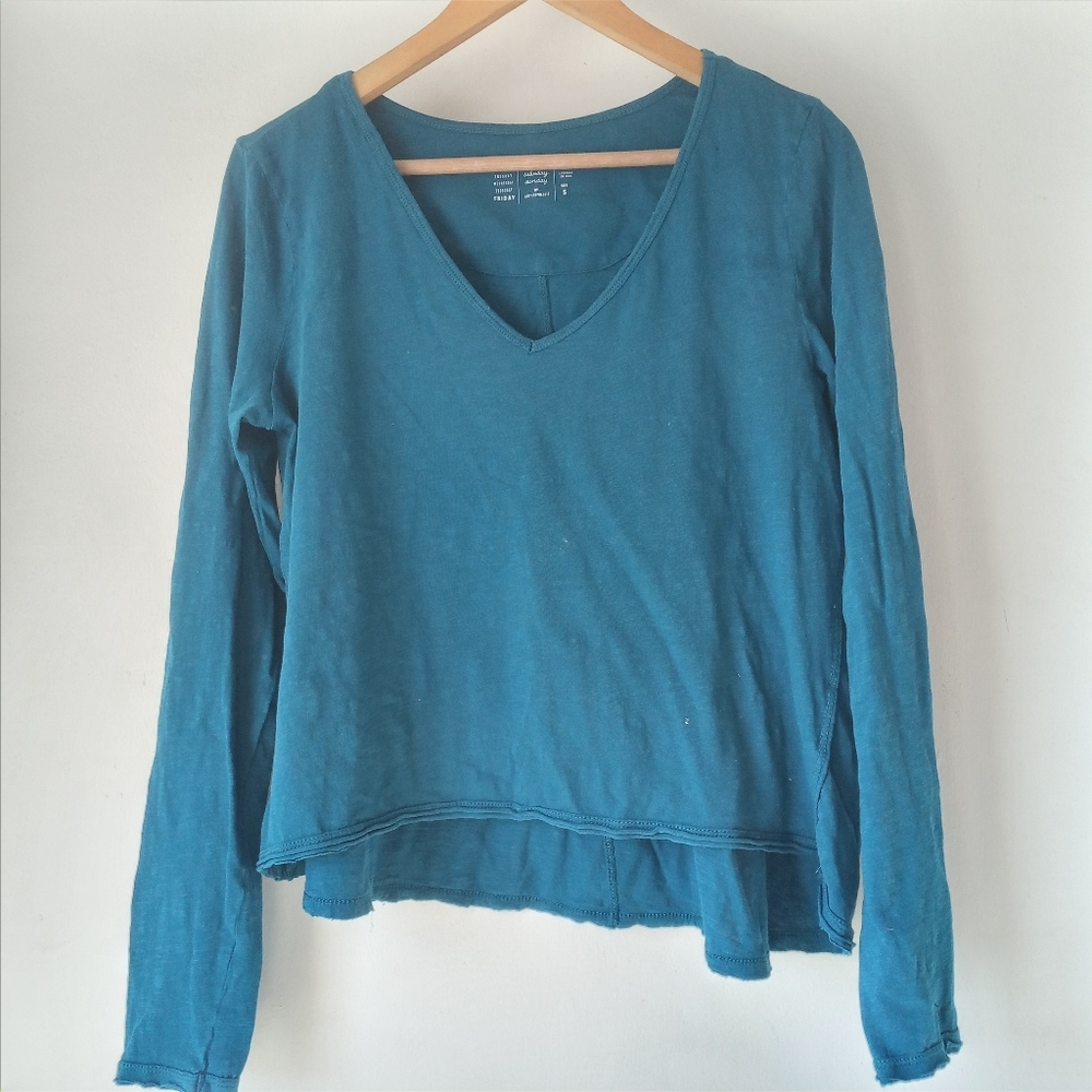 Anthro Saturday Sunday V Neck Tee